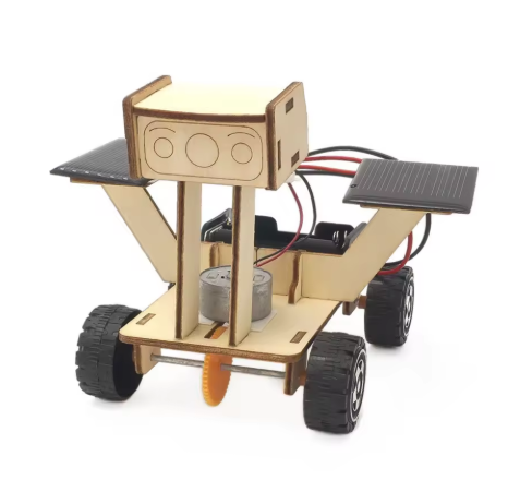Wooden Solar Moon Rover